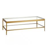 Alexis 54 in. Brass Coffee Table