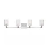 Lando 35 in. W 4-Light Chrome Vanity Light