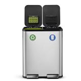 SIMPLI-MAGIC 16 Gal Dual Trash Can