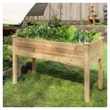 47 in. x 23 in. x 30 in. Wooden Garden Bed