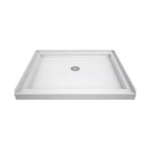 SlimLine 32x32 Alcove Shower Pan White