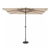 Aluminum Market LED Solar Patio Umbrella
