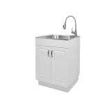 Glacier Bay 24"W Sink with Faucet & Cabinet