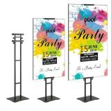 (2) Poster Stands Double-Sided Heavy Duty Pedesta