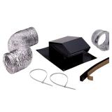 Broan-NuTone 3-4 in Roof Vent Kit, Black