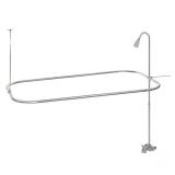 2-Handle Claw Foot Tub Faucet, Chrome