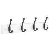 18 in. L White and Black Beveled Hook Rail