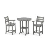 Grant Park 3-Piece Counter Set in Slate Grey