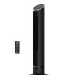 36 in. 12-Speed Tower Fan, Black, DC Tech