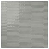 Lakeview Jade Picket Tile 2.5x13 Glos Tile