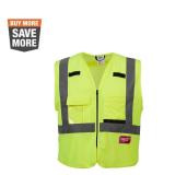 Yellow Class 2 Hi-Vis Vest with 10 Pockets