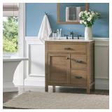 Stanhope 31" Vanity w/ Stone Top, White Sink