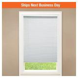 White Cordless Vinyl Mini Blinds 1" Slats 51"W