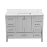 Bath Mist 48" Freestanding Vanity, Gray