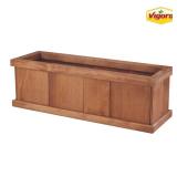 Brooklin Stained Wood Planter Box 28x9x9
