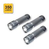 Defiant 3-Pack 350 Lumen Aluminum Flashlights