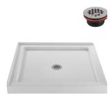NT-396-322-CR 32 in Corner Acrylic Shower Pan