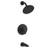 KOHLER Cursiva Tub/Shower, Matte Black