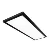 Matte Black 1x4ft LED Panel Fixture, 4000lm