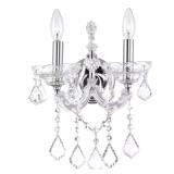 Maria Theresa 2 Light Wall Sconce Chrome