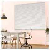 White Cordless Vinyl Mini Blind 23"W x 48"L