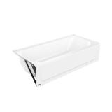 BootzCast 60x30 Alcove Bathtub, Left Drain
