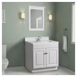 Wyndham 30" 2-Door Bath Vanity, White