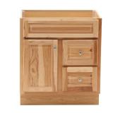 Hampton 30-in Bath Vanity Cabinet, Hickory