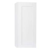 Shaker 15x12x36 Wall Cabinet, Satin White