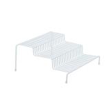 3-Tier White Spice Rack Shelf Organizer