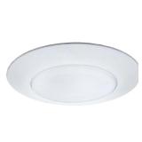 Flat Glass Shower 6 in. White Recessed Trim