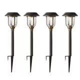 Savannah 25-Lumen Bronze Solar Light (4-Pack)