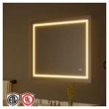 Frameless LED Anti-Fog Mirror 48x36