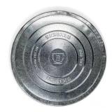 31 Gal Galvanized Steel Trash Can Lid