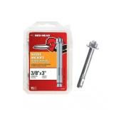 3/8x3 Zinc-Plated Hex-Nut Sleeve Anchor