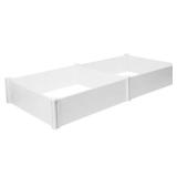 White PVC Raised Garden Bed, 8x4x1 ft