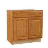 Hampton 33x24x34.5 Sink Base, Medium Oak