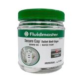 Secure Cap Universal Toilet Bolt Caps, White