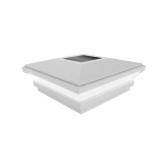 (2) 4 in. x 4 in. White Solar Post Cap