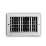 10 in. x 6 in. 1-Way Steel Register, White