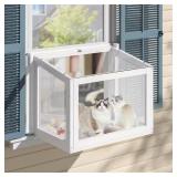 Cat Window Box, Catio Enclosure with Curtain
