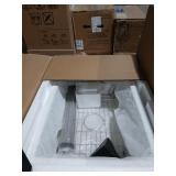 27 in. Dual Mount Single Bowl Ceramic Fireclay Wh