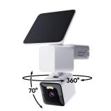 Solar Pan Cam: Outdoor 2k Night Vision