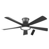 Hampton Bay Hawkspur 52" Matte Black Fan