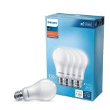 Philips A19 LED Bulb 100W Equiv, 4 pk