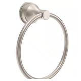 Faryn Wall Mount Towel Ring, Brushed Nickel```