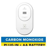 Plug-in CO Detector with AA Backup