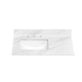 Sierra Veins 36 in Stone Top, White Sink