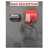 Milwaukee M18 XC6.0 Battery + Charger