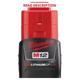 Milwaukee M12 REDLITHIUM 2.0 Battery Pack